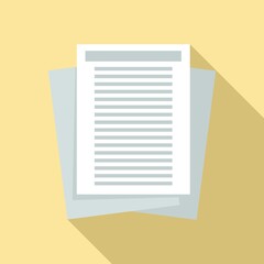 Poster - investigator documents icon. flat illustration of investigator documents vector icon for web design