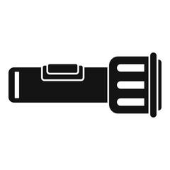 Poster - investigator flashlight icon. simple illustration of investigator flashlight vector icon for web des