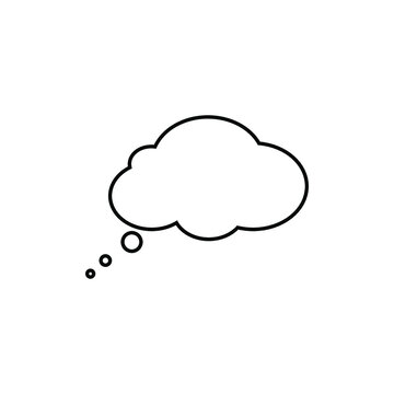 black cloud icon on white background, vector illustration