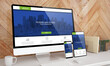 © MclittleStock - Responsive devices on desktop mockup