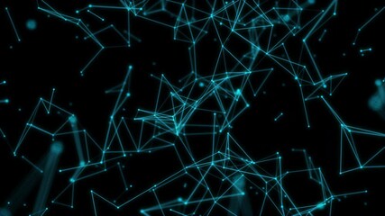 Poster - Abstract Background blue Network concept . Future backgroundTechnology concept.Big data.illustration and 3D rendering.