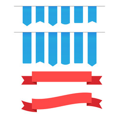 Wall Mural - retro vector banner ribbons and badges for sale. banner ribbon vector set