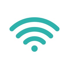 Aufkleber - Wi-Fi symbol. Wifi blue icon. Sign for remote internet access