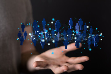 unity group and teamwork concept