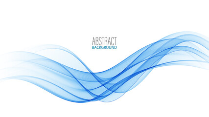 Poster - Blue modern abstract lines swoosh certificate Speed smooth wave border background. Vector illustration