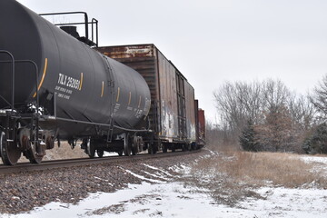 Canvas Print - Train Cars