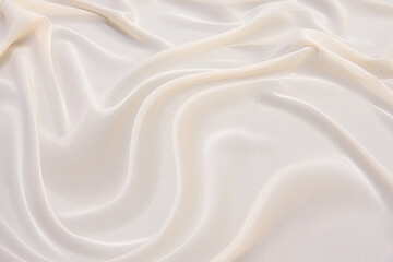 Wall Mural - Silk fabric, organza is light beige.