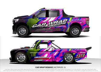 abstract background vector for racing car wrap design and vehicle livery 
