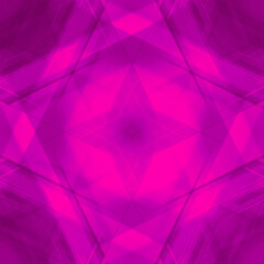  Scalding triangular strokes of intersecting sharp lines with pink triangles and a star.