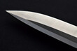 blade knife on black background