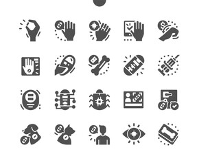 Poster - Chipping. Microchip. Control, identification, digital device and gadget. Innovation and technology. Microchipping dogs and cats. Chipped people. Vector Solid Icons. Simple Pictogram