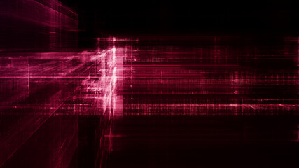 Aufkleber - Abstract digital landscape background texture. Fractal graphics 3d illustration.