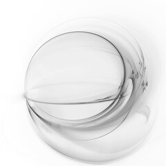 Aufkleber - Abstract digital technology background. Dynamic lines composition. Detailed generative fractal graphics.