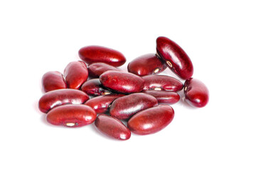 Wall Mural - Red bean isolated on white background.