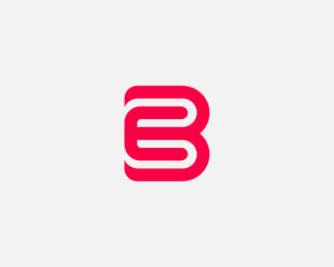 Aufkleber - Modern simple B logo letter sign vector design.