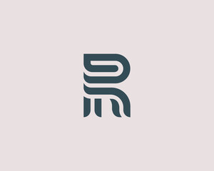 Aufkleber - Elegant R letter logo modern sign vector design.