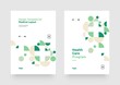 © dimakostrov - Vector layout template with geometric pattern for medical layout. For poster, flyer or banner.