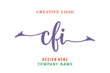 CFI lettering logo is simple, easy to understand and authoritative