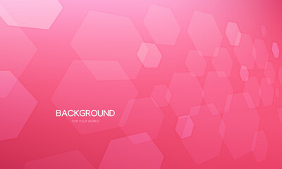 Aufkleber - Abstract background vector illustration. Gradient pink with geometric shapes composition.