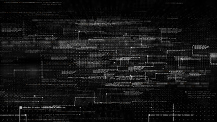 Fototapete - Futuristic simulation of 5G network concept, artificial intelligence deep learning performing analytic computational head up display