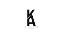 VAK, KAV, Abstract Initial Monogram Letter Alphabet Logo Design