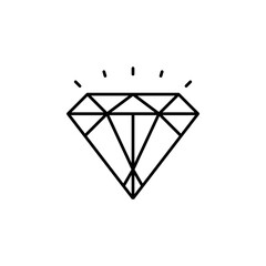 Poster - engagement, diamond and performance icon. internet marketing icon. perfect to logo, presentation template, website, application, and more product. vector icon design line style