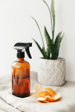 All Purpose Cleaner Natural Homemade Vinegar Citrus Peels.