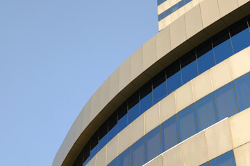 modern office building in the city and blue sky