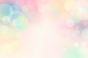Wall Mural - abstract pink pastel bokeh background