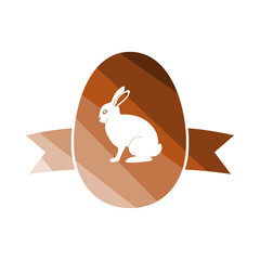 Poster - Easter Egg With Ribbon Icon