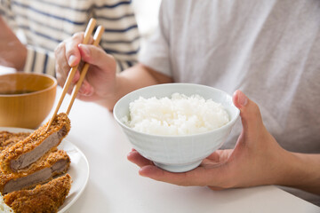 Wall Mural - 白米　和食の御飯