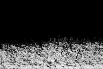 Poster - snow isolated on black background. winter elements for design