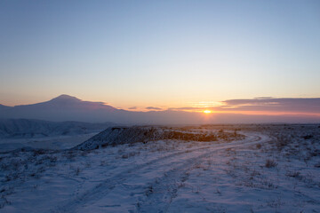 Wall Mural - Mount Ararat from the Azat reservoir