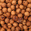 shagbark hickory nuts background