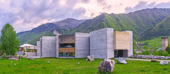 Canvas Print - Svaneti Museum of History and Ethnography in Mestia, Georgia