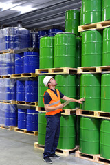 Workers in logistics, Saxony-Anhalt, Germany