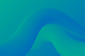 Poster - abstract blue 3d fluid background