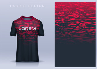 Fabric textile for Sport t-shirt ,Soccer jersey mockup for football club. uniform front and back view.
