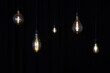 © ppicasso - vintage electric lamp on black background