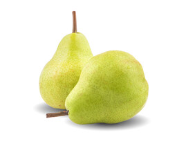 Wall Mural - ripe williams pears, isolated on white background