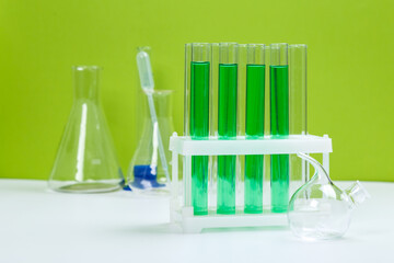 science laboratory test tubes, chemical laboratory equipment