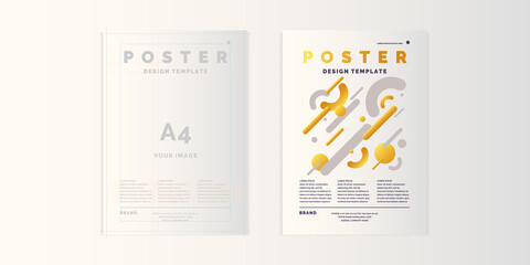 Poster - Poster template for business and cover modern journal. Abstract geometric background, modern design.