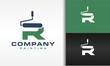 © Hasim - initials R paint roller logo