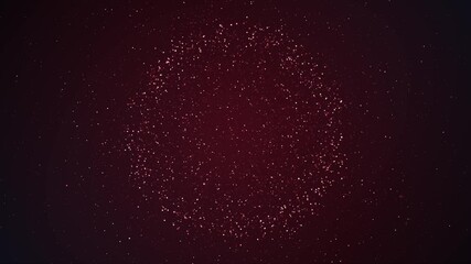 Poster - Abstract Digital Sphere Glowing And Flowing Loop/ 4k animation of a digital technology sphere background seamless looping
