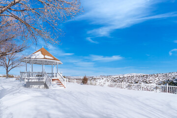 Poster - Gazebo in the snow