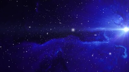Wall Mural - atmosphere in the universe with bright lights and nebulae.
