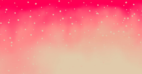 Wall Mural - trendy stylish abstract bright pink red peach background with dots and color mixing
