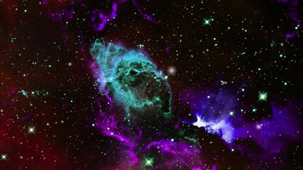 Wall Mural - nebula clouds that form and float in the universe