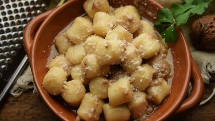 Canvas Print - Gnocchi di patate con salsa di noci ft2101_0681 クルミソースのポテト餃子