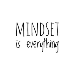 Sticker - ''Mindset is everything'' Lettering